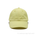 Casquette de papa jaune ajusté en gros